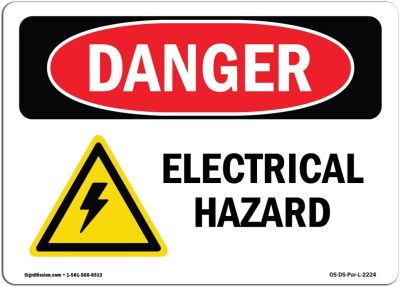 รูปลอกอันตรายไฟฟ้าป้ายอันตราย OSHA ปกป้องของคุณคลังสินค้าสถานที่ก่อสร้างธุรกิจและพื้นที่ร้านค้าผลิตในสหรัฐอเมริกา