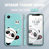 เคสโทรศัพท์ลายการ์ตูนน่ารักสำหรับ C30S Realme,เคสโทรศัพท์ลายโอลิมปิกฤดูหนาว Bing Dwen Dwen เคสป้องกันคลุมทั้งหมดปลอกซิลิโคนเหลวลายขอบสี่เหลี่ยม