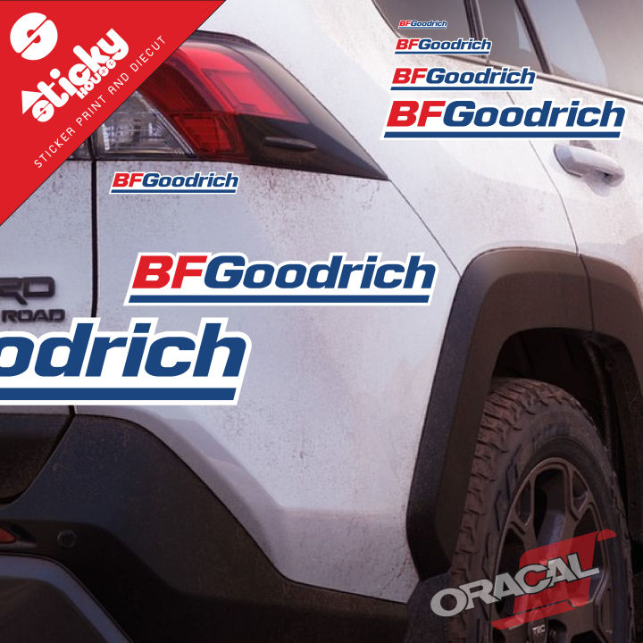 sticker-สติ๊กเกอร์ลาย-bfgoodrich-ติดได้ทุกที่-ติดรถกระบะ-รถ4x4-4x100-รถยกสูง