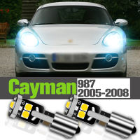 2x LED ที่จอดรถอุปกรณ์เสริมโคมไฟกวาดล้างสำหรับ Porsche Cayman (987) 2005 2006 2007 2008