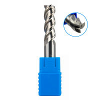 HRC50 3 ขลุ่ยอลูมิเนียม Face Mill 1mm-12mm 2mm 2.5mm 3mm 4mm 5mm 6mm Alloy Carbide Milling Cutter Cutting Helix Flat End Mills