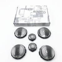 6 Car speaker Covers For Benz GLC X253 W205 W213 E C AMG Class Series Silver Door Loudspeaker Tweeter Midrange Lid Trim