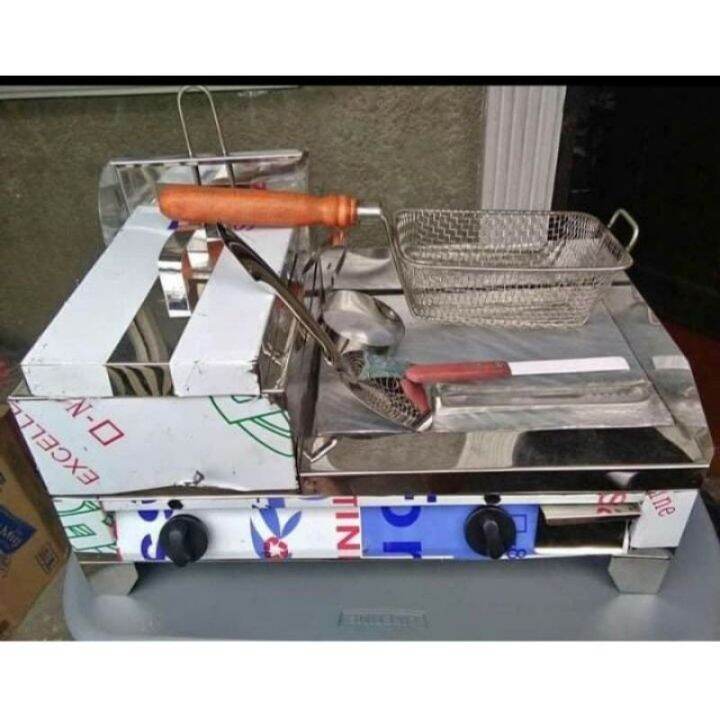 12x12 burger griller with deep fryer Lazada PH