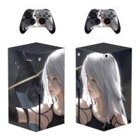 Nier Game Style Xbox Series X สติกเกอร์ผิวสำหรับคอนโซลและคอนโทรลเลอร์ 2 ตัวรูปลอกไวนิลสกินป้องกันสไตล์ 1-yrumrudang