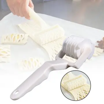 Plastic Dough Lattice Roller Cutter DIY Pizza Pastry Pie Pasta Decoration  Tools Pull Net Wheel Knife Crust Baking Accessories
