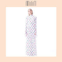 [MILIN] Long sleeve high neck maxi dress ชุดเดรสยาว คอปีน ปลายแขนบาน Palace Dress