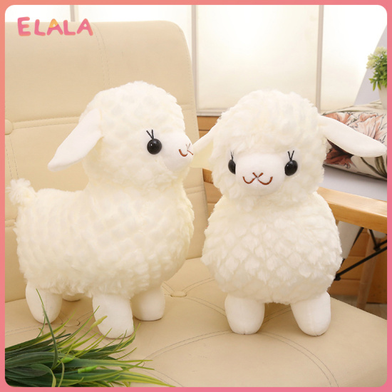 Elala new búp bê cừu phong cách gối vải nhung lông alpaca - ảnh sản phẩm 1