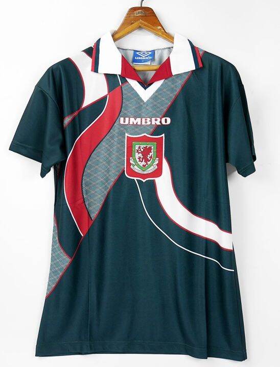 A1 WALES AWAY WC 1994 GREEN RETRO FOOTBALL SHIRT SOCCER JERSEY GIGGS