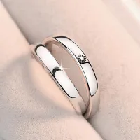 Fashion Accessories Opening Adjustable 1 Pair Women Men Simple Couple Jewelry Sun Moon Ring Engagement Ring Finger Rings Set