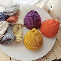 【YD】 New Baby Hat Color Soft Warm Knitting Hats for 0-3 Years Boy Children Bonnet Toddler Cap