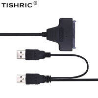 Tishric Usb 2.0ถึง7 15 22pin Molex อะแดปเตอร์ Sata 2.5 Ssd ฮาร์ดดิสก์ Hdd ต่อสายไฟไดรฟ์ออปติคัลไดรฟ์ภายนอก