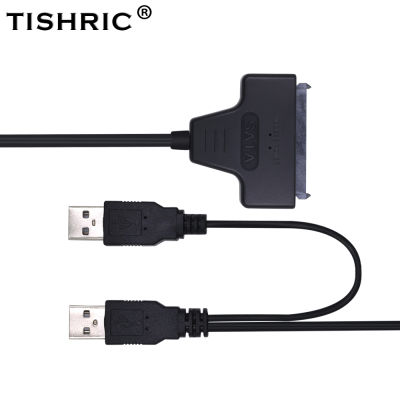 【Cod】 Huilopker MALL TISHRIC Usb 2.0ถึง7 15 22pin Sata อะแดปเตอร์2.5 Ssd Hdd ฮาร์ดดิสก์พลังงานภายนอกแล็ปท็อปออปติคอลไดรฟ์เคเบิ้ลกรณีแปลง