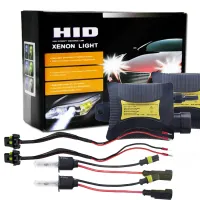 AutoAccessories ชุดแปลงไฟซีนอน HID 55W H3 6000K 3200LM พร้อมบัลลาสต์บางระบายไอเสียได้สูงสีขาว