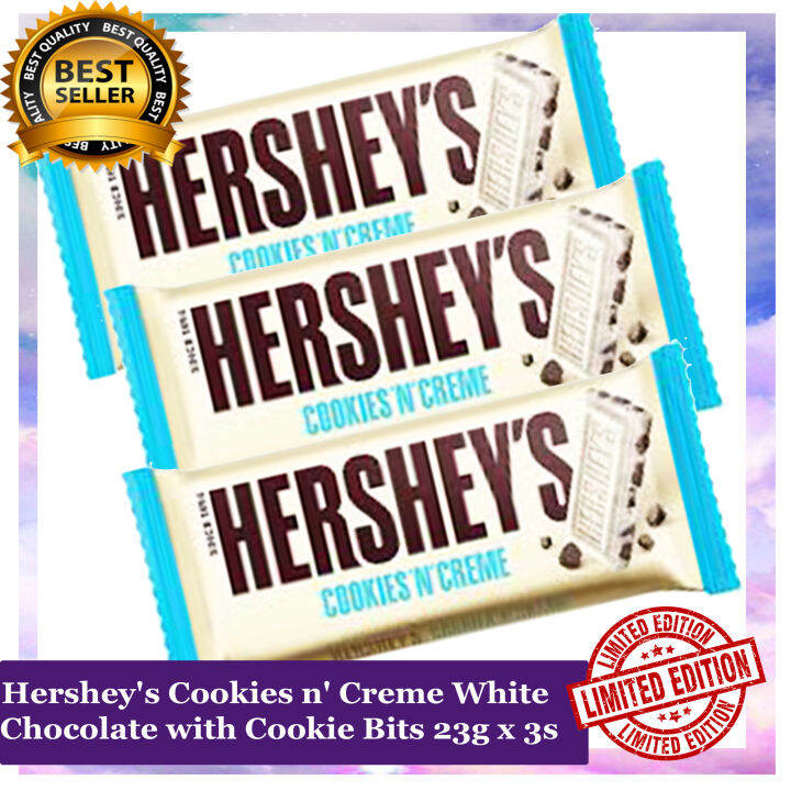 Hershey's Cookies n' Creme White Chocolate with Cookie Bits 23g x 3s