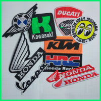 [expro] ตัวรีดโลโก้ brand motorcycle - KTM,HRC,DUCATI,MOONEYE,HONDA,bmw motorcycle, kawasaki, Vespa,  yamaha อาร์มติดเสื้อ ติดรองเท้า ติดกระเป๋า