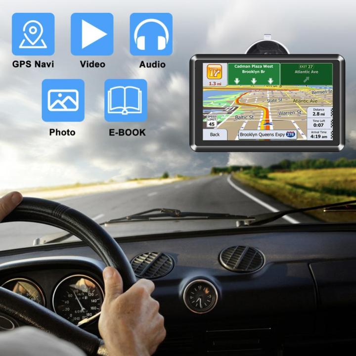 หน้าจอสัมผัส-gps-นำทางสำหรับรถยนต์ขนาดเล็ก5นิ้วดาวเทียม-nav-256mb-8g-จอรถยนต์-usb-ขนาดเล็ก-tf-eu-au-แผนที่อเมริกาเหนือสัญญาณเตือนเรื่องความเร็ว