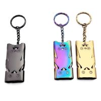 Survival Stainless Steel Multi-functional Camping Tool Bag Pendant Men Key Chain Korean Style Key Ring Car Accessory Survival kits