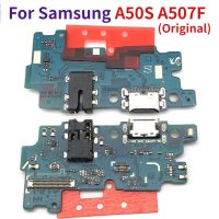 สำหรับ Samsung Galaxy A50S A507F USB ชาร์จพอร์ตไมโครโฟนแท่นวางบอร์ดเชื่อมต่อสายเคเบิลงอได้อะไหล่ซ่อม