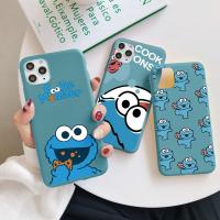 【Great. Cell phone case】การ์ตูนน่ารักเซซามีสตรีคุกกี้กรณีโทรศัพท์สำหรับ iPhone 12 13 11 Pro X XS Max มินิ XR 10 5 5วินาที7 8 6 6วินาทีบวก SE 2020ปกอ่อน