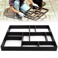 【Multifunction】 DIY 10 Grids Concrete Mold Reusable Walk Maker Stepping Stone Paver Path Maker Walkway Pavement Paving Moulds For Patio Yard Garden