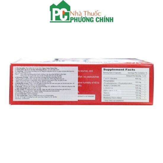 Viên uống hỗ trợ phục hồi chức năng não super power neuro max hộp 30 viên - ảnh sản phẩm 3