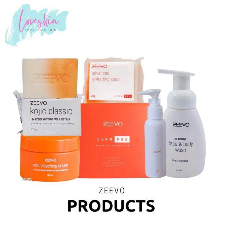 ZEEVO Kojic Soap Bleaching Cream Kojic Bodywash Serum Lotion Arise