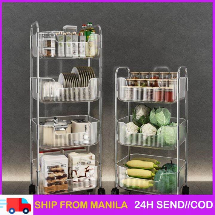 1pc Small Cart Storage Rack, Multilayer Kitchen/bedroom/bathroom