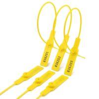 【YF】 Security Plastic Metal Insert Cable Ties Pull Tight Disposable Number Tag Tamper Proof Locks 100pcs/lot