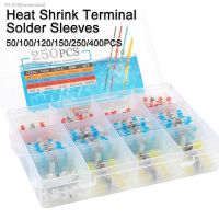 ☄▲✉ Boxed Solder Seal Wire Connectors Heat Shrink Butt Terminals Kit Waterproof Electrical Cable Splice Solder Sleeve Connector