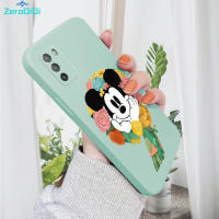 ZeroQiQi เคสโทรศัพท์สำหรับ Xiaomi M3 Poco Xiaomi M3 Poco Pro เคสมิกกี้เมาส์พวงมาลัยเคสโทรศัพท์ปลอกซิลิโคนของเหลวทรงสี่เหลี่ยมดั้งเดิมคลุมทั้งหมดเคสป้องกันทนแรงกระแทกกล้อง