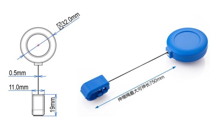 nc013-01-คลิปหนีบกรอบบัตรแบบสายโยโย้-มีให้เลือกหลายสี-ราคา-1-ชิ้น