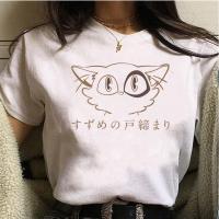 เสื้อยืดลายการ์ตูน Suzume No Tojimari สำหรับผู้หญิงเสื้อผ้าการ์ตูน