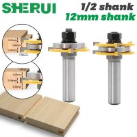 【DT】hot！ 2pcs 12mm Shank 1/2 shank Joint Assemble Router Bits Tongue   Groove T-Slot Milling Cutter for Wood Woodwork Cutting Tools