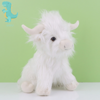 UUU Simulation Highland COW ตุ๊กตาสัตว์ตุ๊กตาของเล่นเด็กเด็กของเล่นของเล่นบ้านตกแต่งห้อง