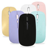 เมาส์ไร้สาย(Wireless Mouse) ไร้เสียง เชื่อมต่อได้ง่ายแบบไร้สาย น้ำหนักเบา สีพาสเทลมี 6 สีให้เลือก