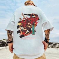 CODwumei04 M-XXXXXL Summer Japanese Style Menswear Short Sleeve T-shirt Hip Hop Japanese Samurai Print Round Neck Oversized Shirt for Men Plus Size Street Apparel Graphic White Top tee