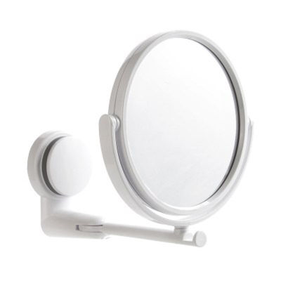 Make up Mirror Double Sided Rotating Wall Small Bathroom Mirror Free Punching Bathroom Accessories Sets