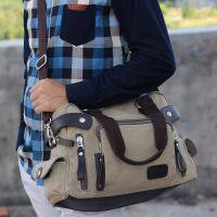 M/love pastoral British canvas bag male bag leisure bag shoulder inclined bag men bag bag of students