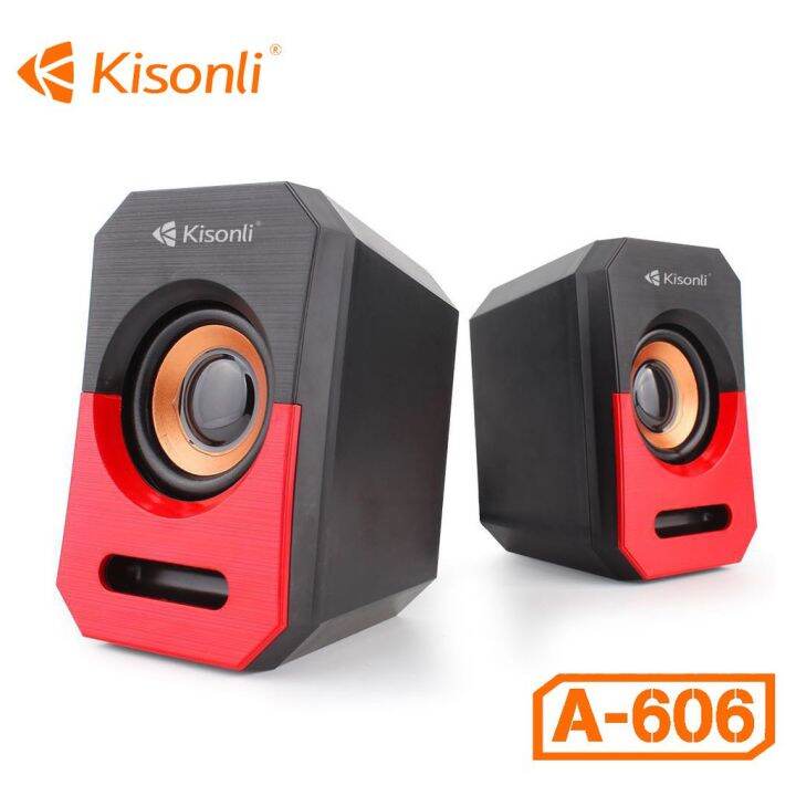 LOA VI TÍNH 2.0 CAO CẤP KISONLI A-606 ÂM THANH CỰC HAY CỔNG USB LOA MÁY  TÍNH LAPTOP BÁN CHẠY | Lazada.vn