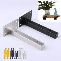 1pc 10-35cm steel bracket wall mounted convertible shelf and table T type Heavy support carrier rod metal furniture fittings