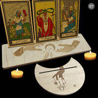 wangzhaojun 2/4pcs ไม้ TAROT Card Stand for Witch divination เครื่องมือแสดงผู้ถือแท่นบูชา