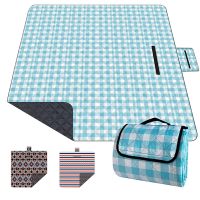 2x2m Camping Picnic Mat Washable Sandproof Beach Blanket Foldable With 3 Layers Park Hiking Courtyard Outdoor Use Larger Thicker Sleeping Pads