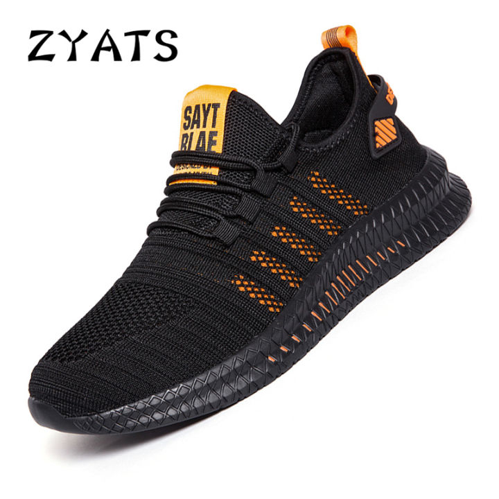 zyats-รองเท้ารองเท้าตาข่ายลำลองน้ำหนักเบาสวมใส่ได้-รองเท้าวิ่งกีฬาระบายอากาศได้ดีของผู้ชายวัยรุ่น