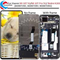 6.67 "ออริจินัลเหมาะสำหรับ Xiaomi Mi 10T Pro LCD หน้าจอสัมผัสจอ LCD Digitizer สามารถใช้ได้กับ Mi 10T 5G LCD สำหรับ Redmi K30s จอแอลซีดีพร้อมกรอบ