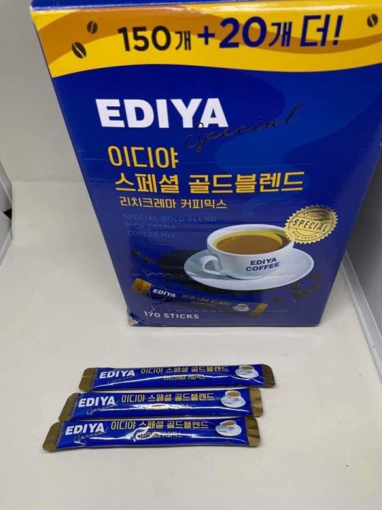 Ediya coffee gold blend, mocha blend rich crema Korean coffee mix (sold ...