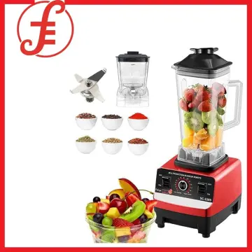 Multifunctional Blender for Smoothie Milkshake Juicer Ice Crusher Electric  Grain Grinder 4500W 15 Rotating Speeds, Red 