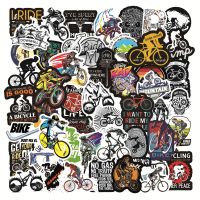 10/30/50pcs Mountain Bike Stickers Waterproof DIY Skateboard Laptop Motorcycle Car Bicycle Cool MTB Decal Sticker for Teens Kids Stickers