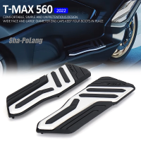 ที่วางเท้าที่วางเท้า1คู่สำหรับ Yamaha TMAX T-Max อุปกรณ์เสริมมอเตอร์ไซค์2022 560 T-MAX TMAX560 MAX560 560 T-Max