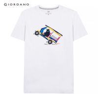 GIORDANO เสื้อยืดผู้ชายแขนสั้น Mens printed tee 01090267 O9WE