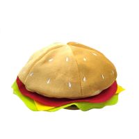 Funny Hamburger Hat,Fun Fast Food Hamburger Hat,Pizza Party Supplies Decorations,Crazy Silly Hat For Halloween